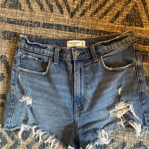 Abercrombie & Fitch High Rise Denim Shorts
